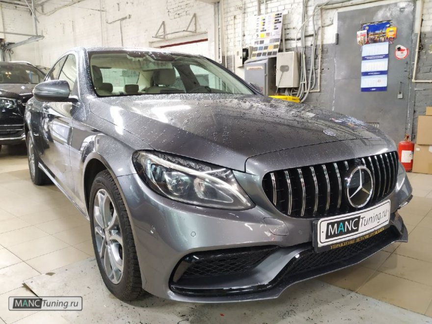 Обвес AMG 63 и решетка GT для Mercedes C-class W205