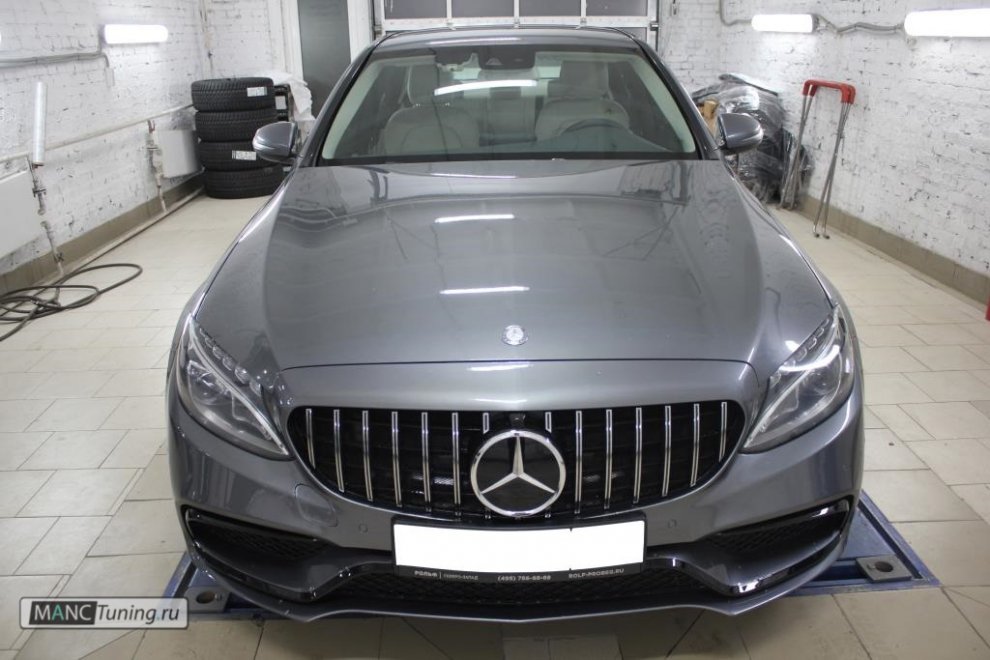 Обвес AMG 63 и решетка GT для Mercedes C-class W205