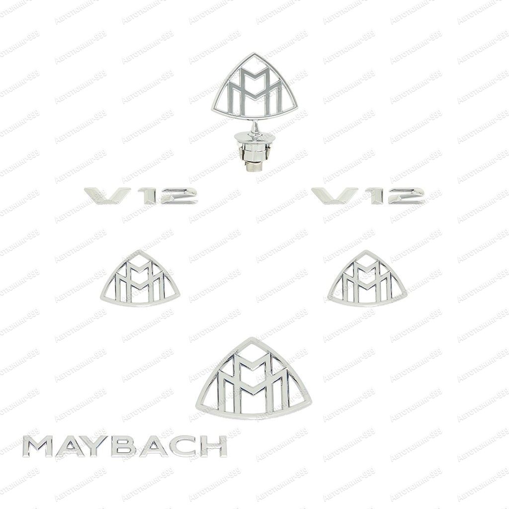 Комплект эмблем на Mercedes Maybach S-klass X222 2017-нв.