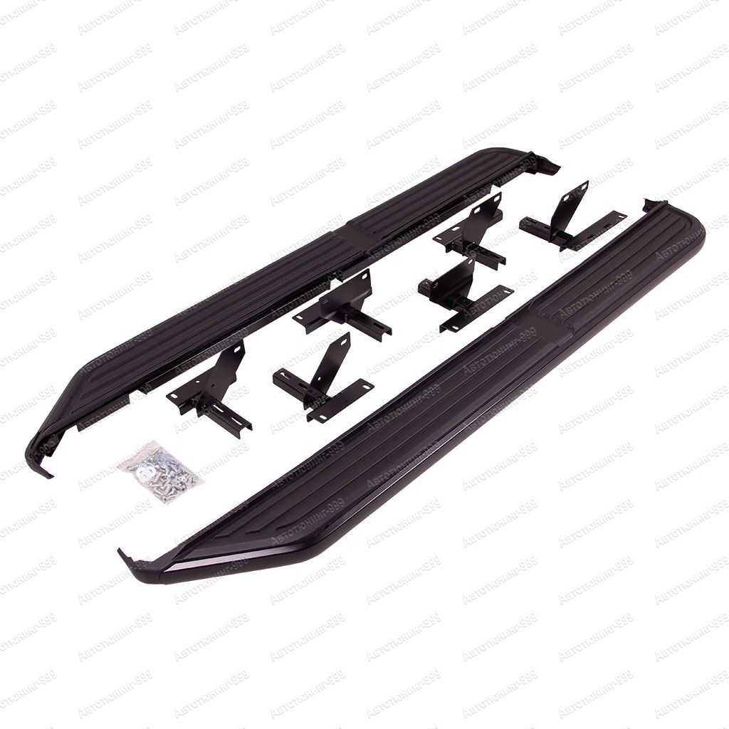 Пороги на Land Rover Discovery 3 Black