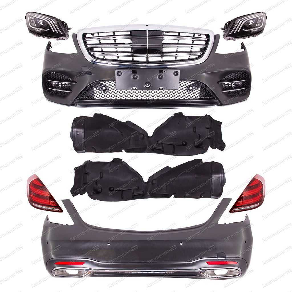 Обвес рестайлинг AMG пакет на Mercedes S-klass (W 222)
