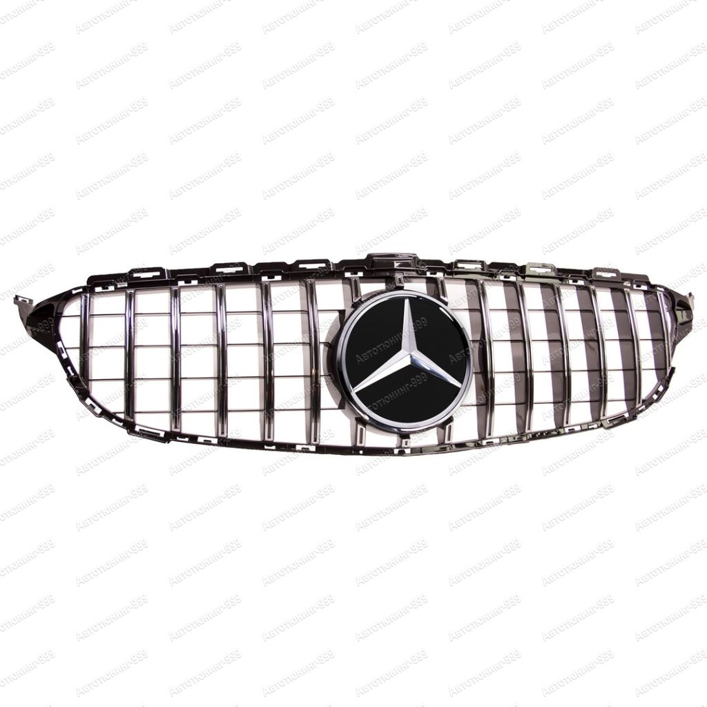 решетку GT на Mercedes C-klass (W 205) хром (+ эмблема)