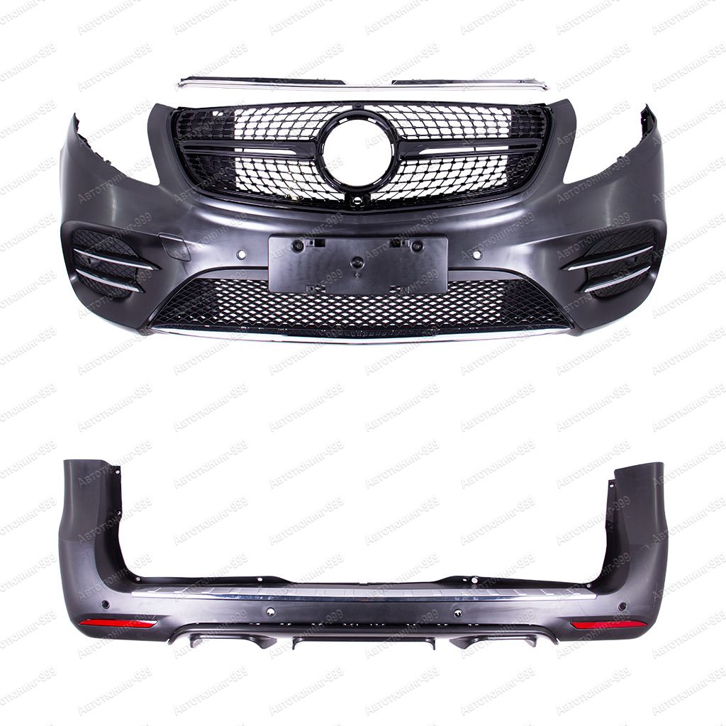 Обвес AMG-pack Diamond-black на Mercedes V-klass (w447)