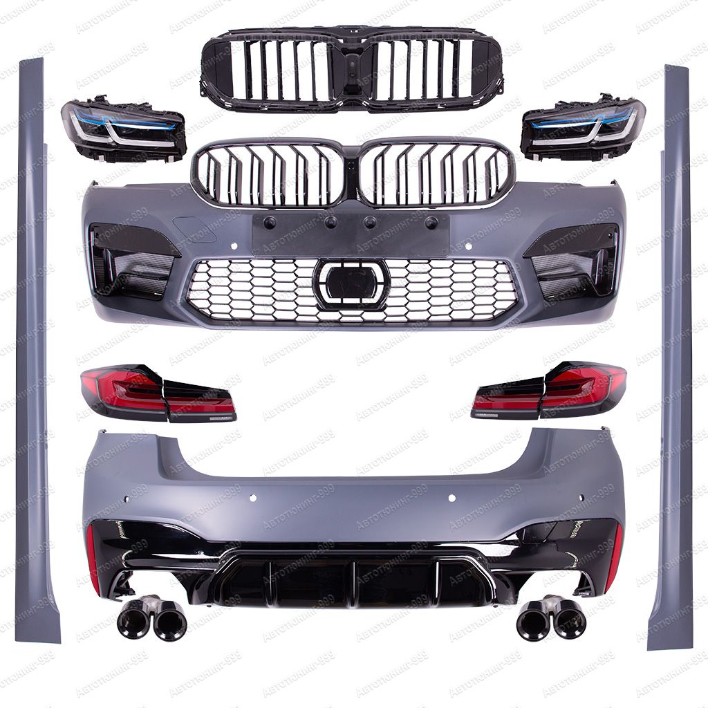 Обвес рестайлинг M5 черный на BMW 5 series (G 30)